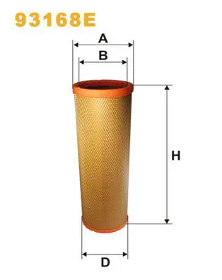 Handler.Part Secondary air filter WIX 93168E 1