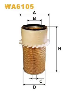 Handler.Part Air filter WIX WA6105 1