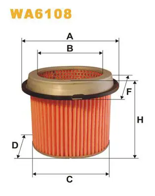 Handler.Part Air filter WIX WA6108 1