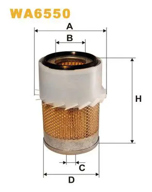 Handler.Part Air filter WIX WA6550 1