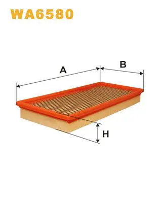 Handler.Part Air filter WIX WA6580 1