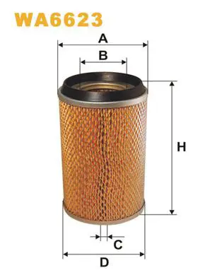 Handler.Part Air filter WIX WA6623 1