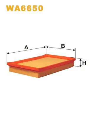 Handler.Part Air filter WIX WA6650 1