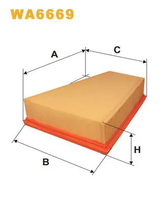 Handler.Part Air filter WIX WA6669 1