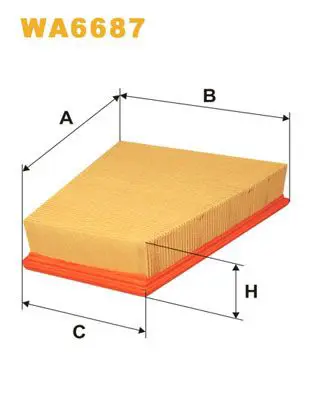 Handler.Part Air filter WIX WA6687 1