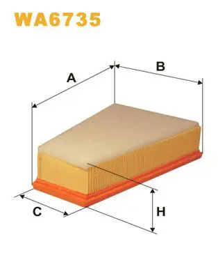 Handler.Part Air filter WIX WA6735 1