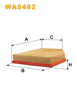 Handler.Part Air filter WIX WA9492 1