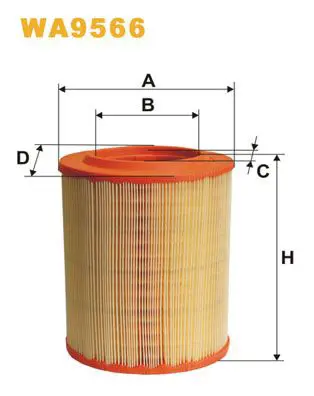 Handler.Part Air filter WIX WA9566 1