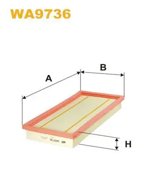 Handler.Part Air filter WIX WA9736 1