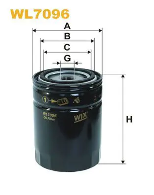 Handler.Part Oil filter WIX WL7096 1