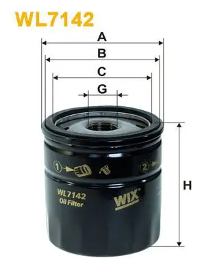 Handler.Part Oil filter WIX WL7142 1