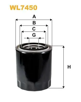 Handler.Part Oil filter WIX WL7450 1