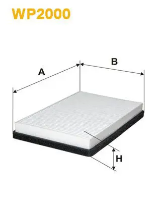 Handler.Part Filter, interior air WIX WP2000 1