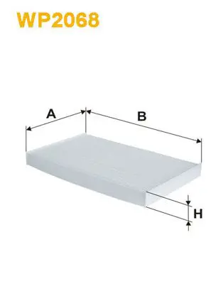 Handler.Part Filter, interior air WIX WP2068 1