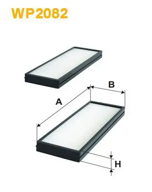 Handler.Part Filter, interior air WIX WP2082 1