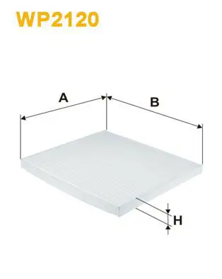 Handler.Part Filter, interior air WIX WP2120 1