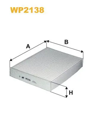 Handler.Part Filter, interior air WIX WP2138 1