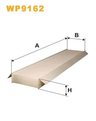 Handler.Part Filter, interior air WIX WP9162 1