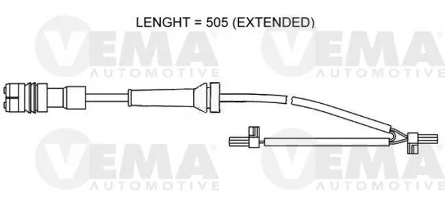 Handler.Part Warning contact, brake pad wear VEMA 117460 1