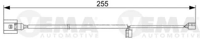 Handler.Part Warning contact, brake pad wear VEMA 117467 1