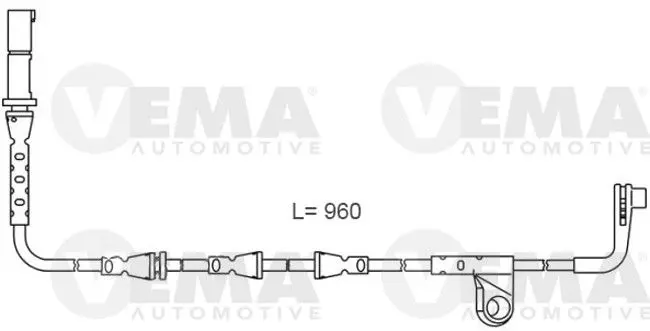 Handler.Part Warning contact, brake pad wear VEMA 117491 1