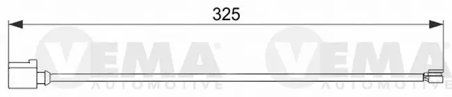 Handler.Part Warning contact, brake pad wear VEMA 117521 1