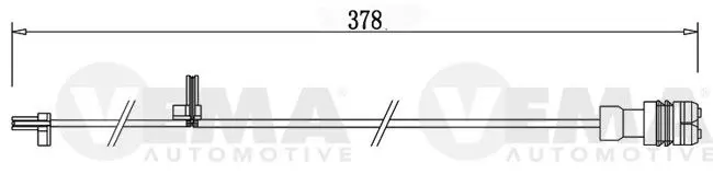 Handler.Part Warning contact, brake pad wear VEMA 117522 1