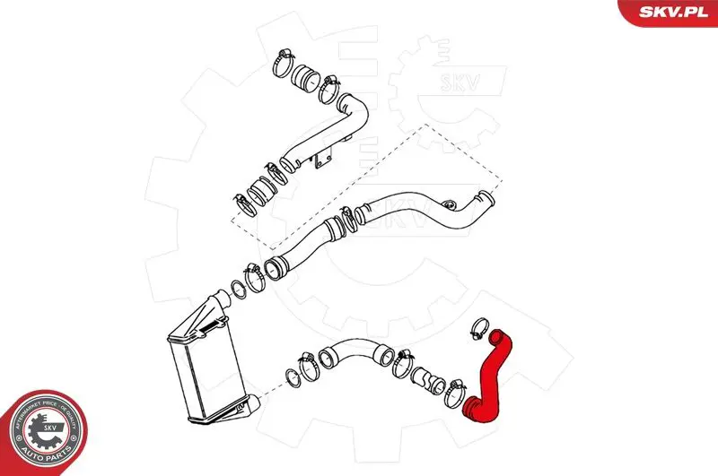 Handler.Part Charger intake hose ESEN SKV 24SKV105 3