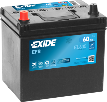 Handler.Part Starter battery EXIDE EL605 1