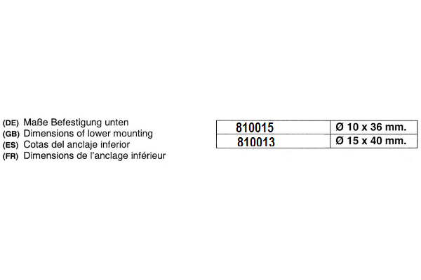 Handler.Part Shock absorber AL-KO 810015 1