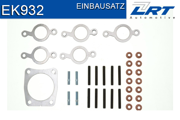 Handler.Part Mounting kit, exhaust manifold LRT EK932 1