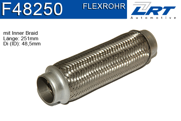 Handler.Part Flex hose, exhaust system LRT F48250 1