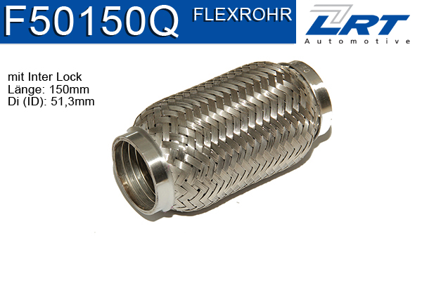 Handler.Part Flex hose, exhaust system LRT F50150Q 1