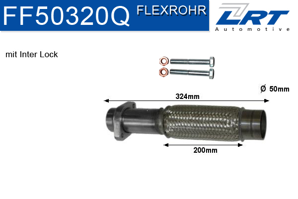 Handler.Part Repair pipe, catalytic converter LRT FF50320Q 1