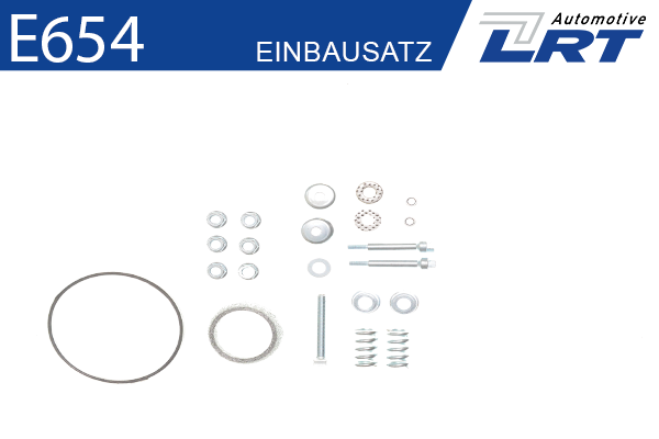 Handler.Part Mounting kit, catalytic converter LRT E654 1