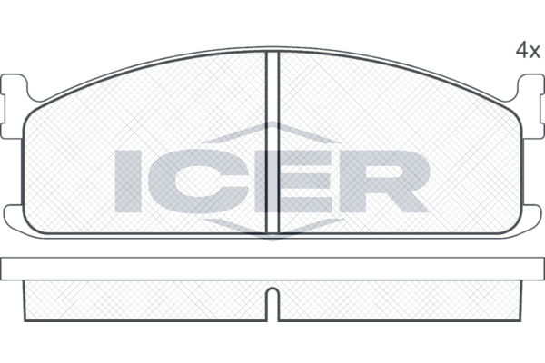 Handler.Part Brake pad set, disc brake ICER 140521 1