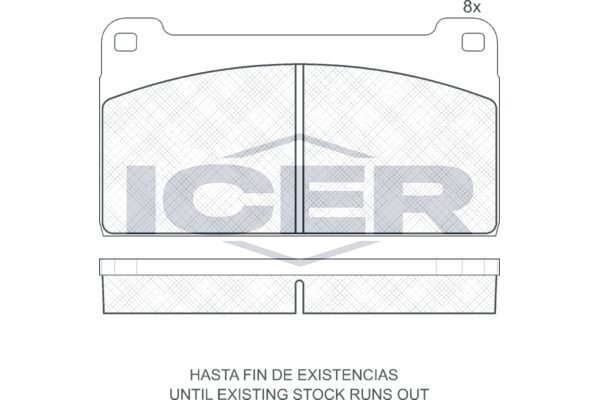 Handler.Part Brake pad set, disc brake ICER 160276 1