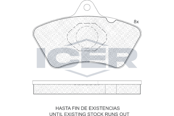 Handler.Part Brake pad set, disc brake ICER 160432 1