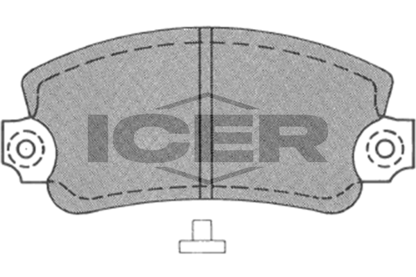 Handler.Part Brake pad set, disc brake ICER 180099 1