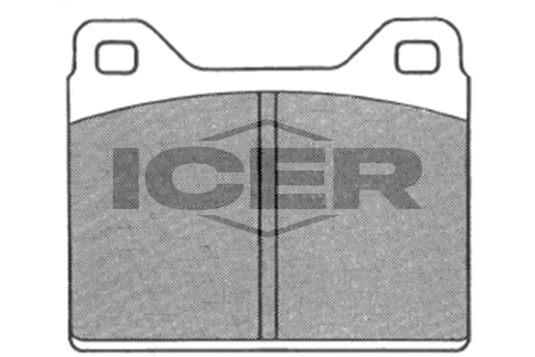 Handler.Part Brake pad set, disc brake ICER 180145 1