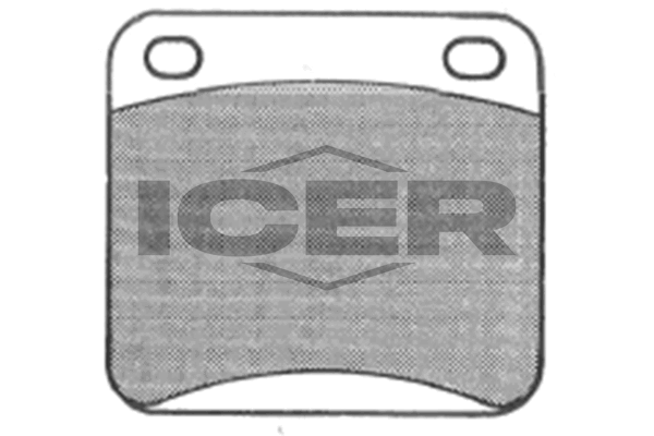 Handler.Part Brake pad set, disc brake ICER 180171 1