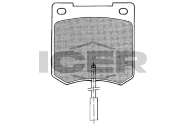 Handler.Part Brake pad set, disc brake ICER 180291 1