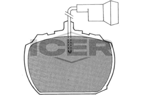 Handler.Part Brake pad set, disc brake ICER 180301 1