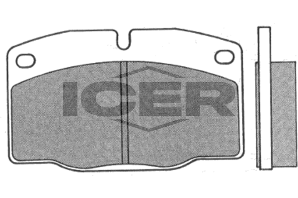 Handler.Part Brake pad set, disc brake ICER 180412 1