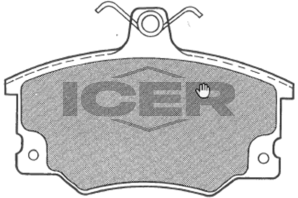 Handler.Part Brake pad set, disc brake ICER 180478 1