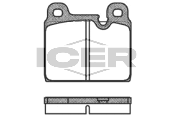 Handler.Part Brake pad set, disc brake ICER 180508 1