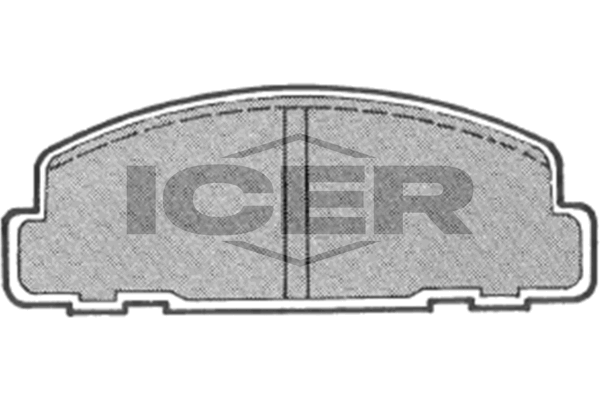 Handler.Part Brake pad set, disc brake ICER 180615 1