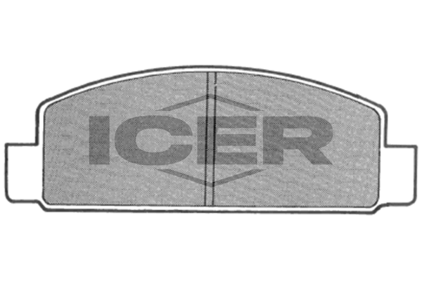 Handler.Part Brake pad set, disc brake ICER 180630 1