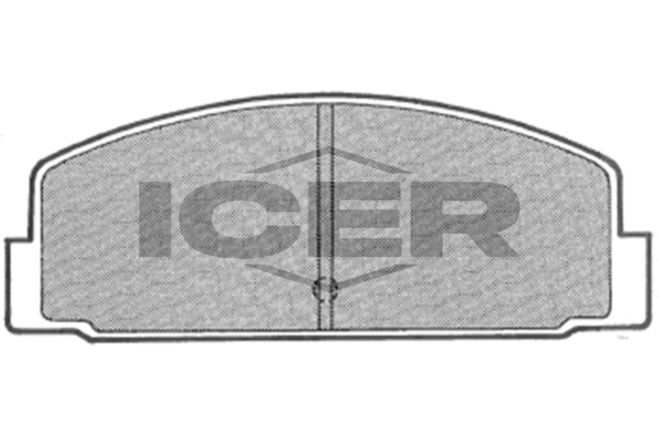 Handler.Part Brake pad set, disc brake ICER 180631 1