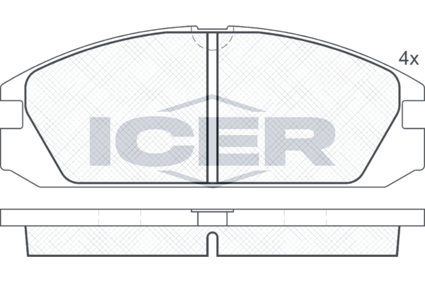 Handler.Part Brake pad set, disc brake ICER 180749 1